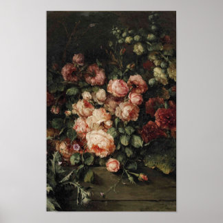 Wild Roses by Margaretha Roosenboom Print