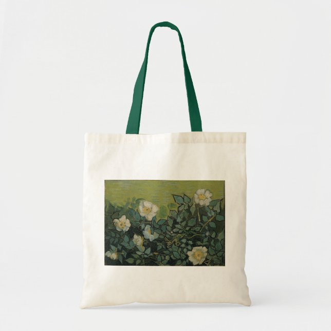 Wild Roses by Vincent van Gogh Tote Bag (Front)