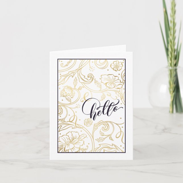 Wild Roses Folded Greeting Card (Front)