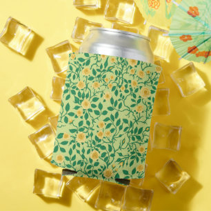 Wild roses in yellow and green can cooler