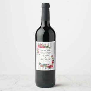 Wild Roses & Northern Droplet Grey Wine Label