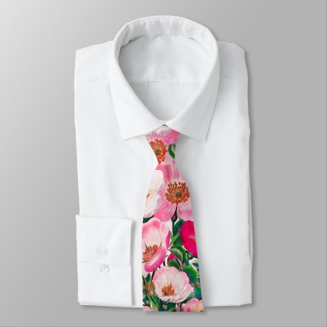 Wild Roses Tie (Tied)