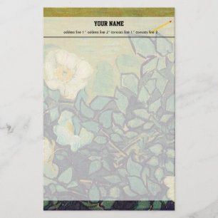 Wild Roses, Vincent van Gogh. Stationery