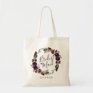 Wild Royal Bloom Bouquet Bridesmaid Tote Bag