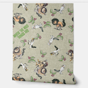Wild Rumpus Holiday Pattern Wallpaper