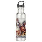 Wild Running Horses Personalized Water Bottle