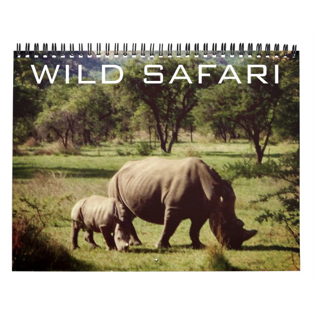 wild safari 2026 calendar (Cover)
