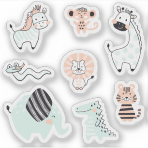 Wild safari animals kids