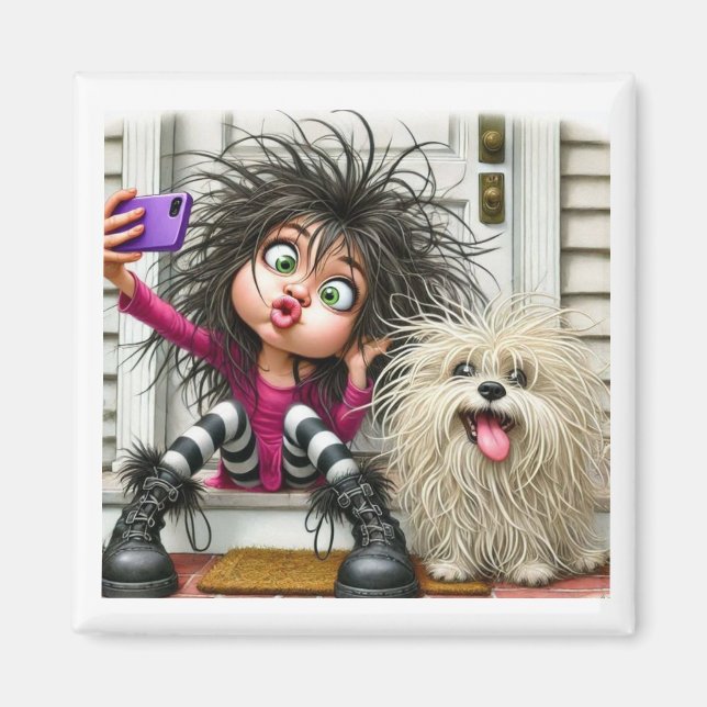 "Wild Selfie Fun – Magnet" Magnet (Front)