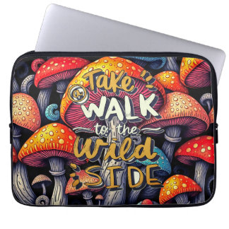 Wild Side Mushroom Laptop Sleeve