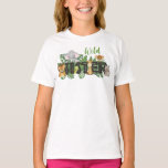 Wild Sister Safari Jungle Birthday Family Matching T-Shirt<br><div class="desc">Sister Sis of the Wild One Cute Jungle Safari Zoo Animals Family Matching T-Shirt</div>