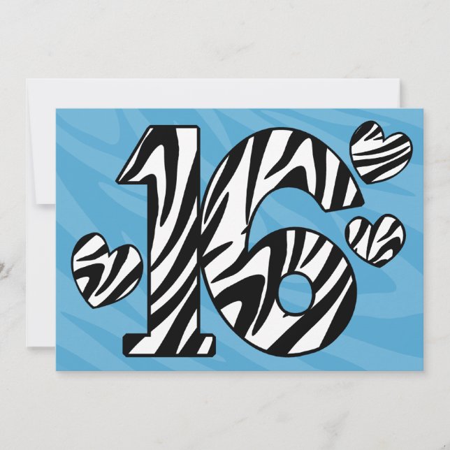 Wild Sixteen Invitation (Front)