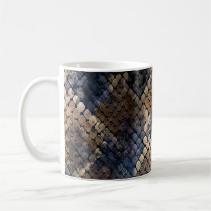Wild Snakeskin Watercolor Seamless Design Coffee Mug