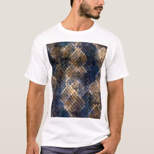 Wild Snakeskin Watercolor Seamless Design T-Shirt