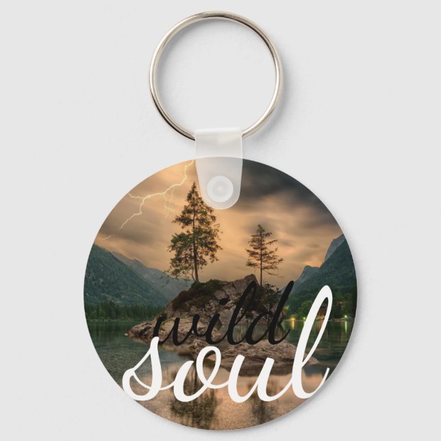 wild soul for Gypsies & nature lovers Key Ring (Front)
