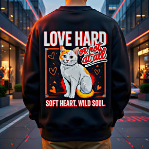 Wild Soul Inspirational Cat Lover Gift Sweatshirt
