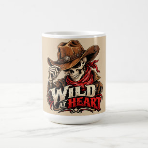 Wild Soul Skeleton Cowboy Western Design Coffee Mug