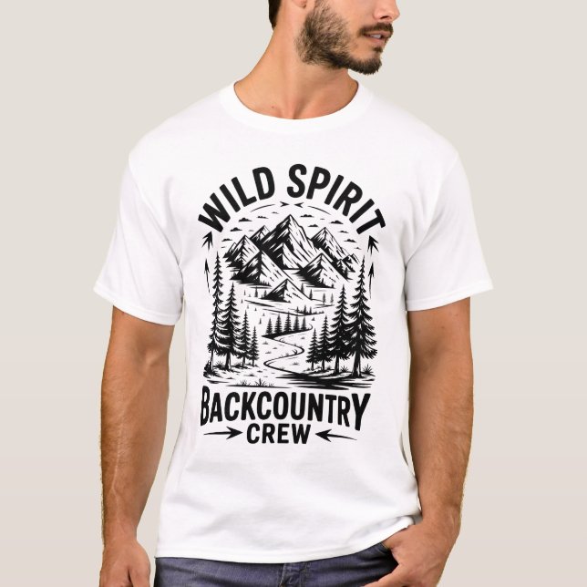 Wild Spirit Adventure Design T-Shirt (Front)