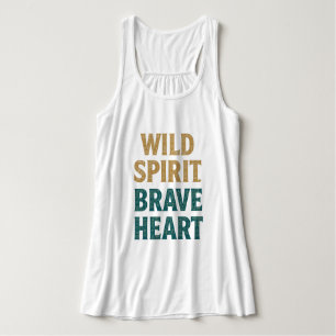 Wild Spirit Brave Heart Boho Western Singlet
