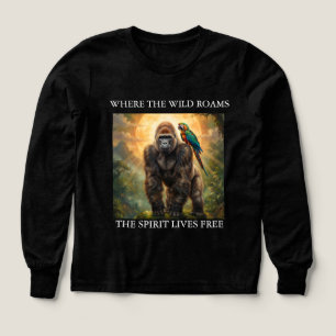 Wild Spirit Gorilla & Parrot Shirt