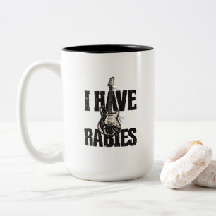 Wild Spirit Guitar Has Rabies Energy Two-Tone Coffee Mug