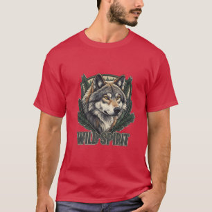 Wild Spirit Men’s T-Shirt – Wolf Graphic Tee