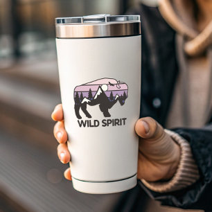 Wild Spirit Outdoor Camping   Die-Cut Sticker