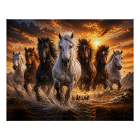 Wild Spirit Stampede – Majestic Running Horses Art