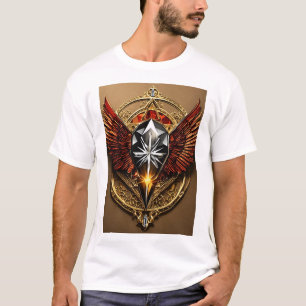 "Wild Spirit Unleashed: Crystal Eagle Icon T-Shirt