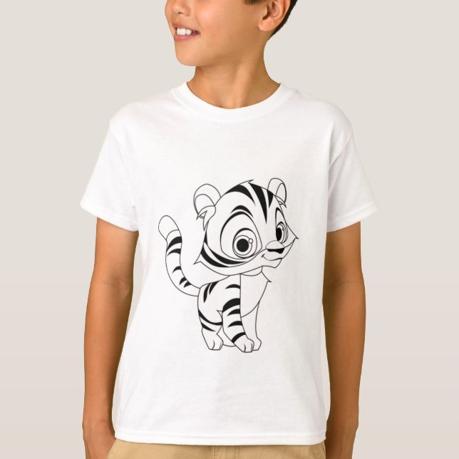 Wild Spirit – Youth Tiger Graphic Tri-Blend T-Shir T-Shirt (Front)