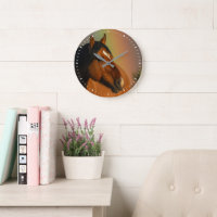 Wild Stallion, Golden Light and Rainbow