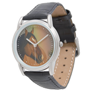Wild Stallion, Golden Light and Rainbow Watch