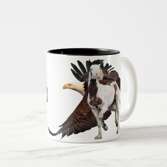 Wild Stallion Shaman's "Freedom Flight" Mug  (Front Right)