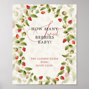 WILD STRAW BERRY SWEET BABY SHOWER SIGN