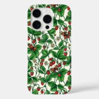 Wild strawberries on off white