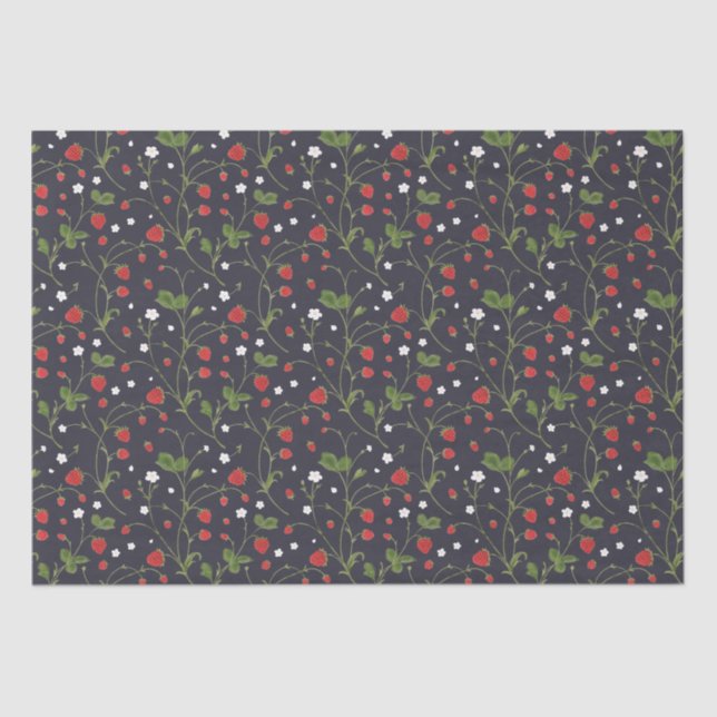 Wild Strawberries (Polar Night) – Tissue Paper (Front)