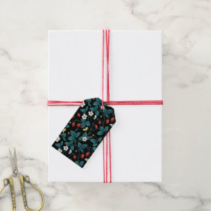 Wild strawberries red/yellow/blue/black gift tags
