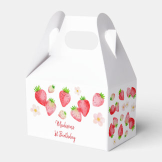 Wild Strawberry Berry Sweet Birthday Favour Box