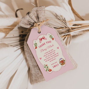 Wild Strawberry Berry Sweet Birthday Gift Tags