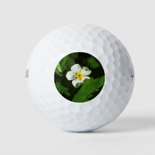 Wild Strawberry Flower Golf Balls