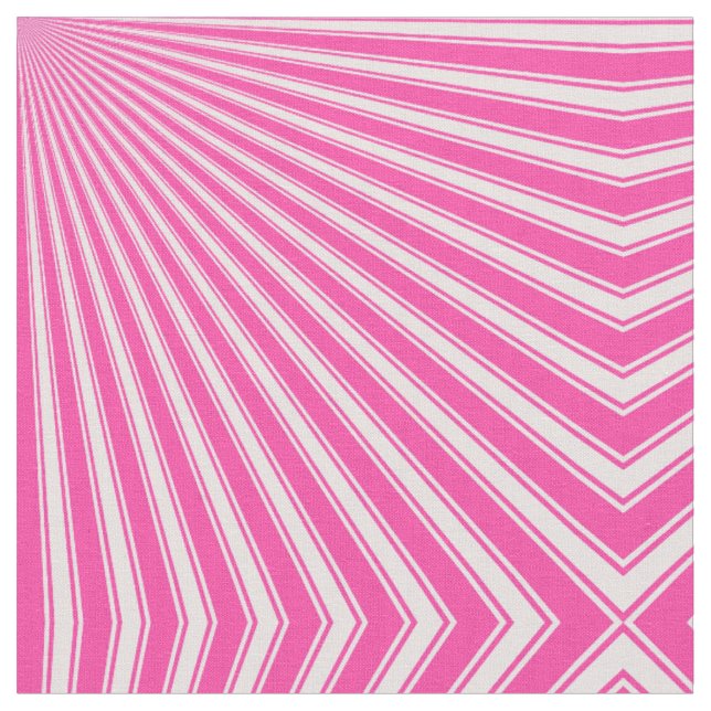 Wild Strawberry Funky Sun Rays Background Fabric (Close Up)