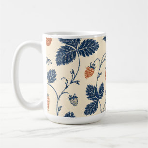 Wild Strawberry Ledger Vintage Botanicals Coffee Mug