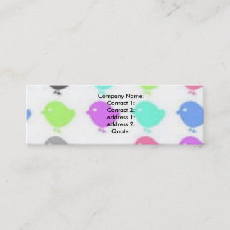 Wild Style Bussiness Mini Business Card