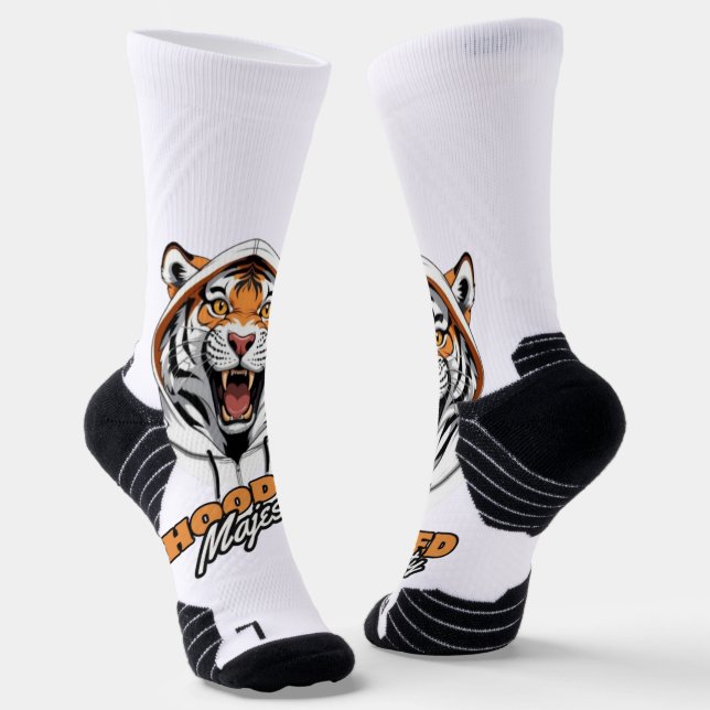 Wild Style | Tiger Logo Fashion Socks (Angled)