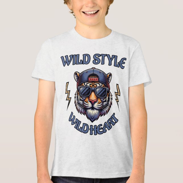 Wild Style, Wild Heart 1 Tri-Blend Shirt (Front)