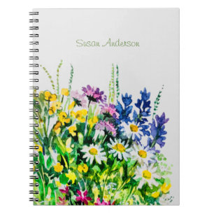 Wild summer flowers notebook