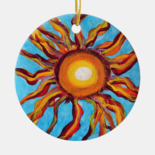 Wild Sun Ceramic Tree Decoration