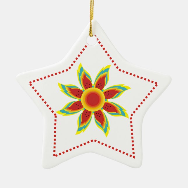 Wild sunflower custom ornament (Front)