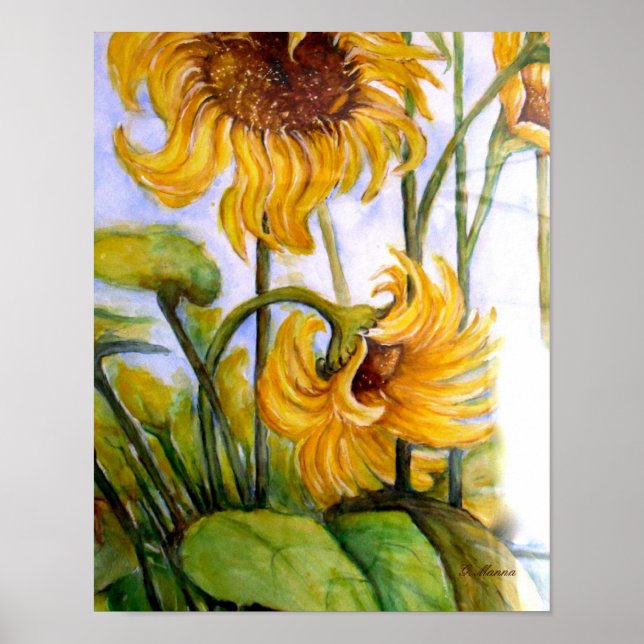 Wild Sunflowers Poster (Front)