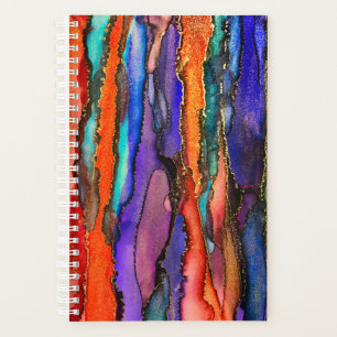 Wild Sunset Alcohol Ink Painting Planner